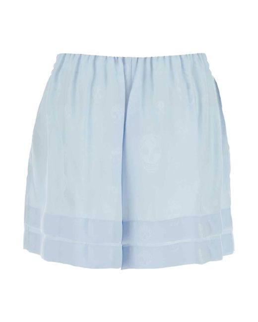 McQueen Blue Short Shorts