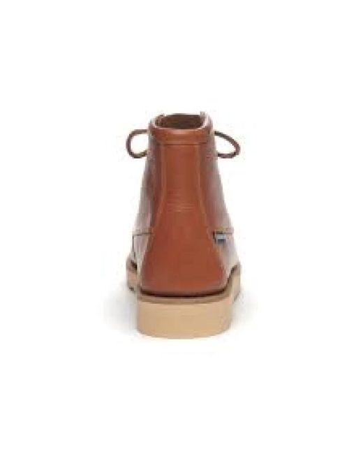Sebago Brown Lace-Up Boots for men
