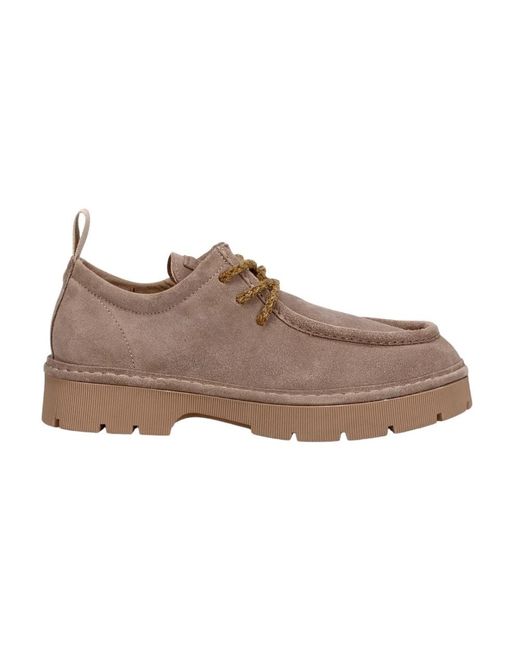 Pànchic Brown Laced Shoes for men