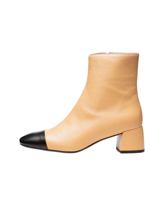 Poche Paris Natural Heeled Boots