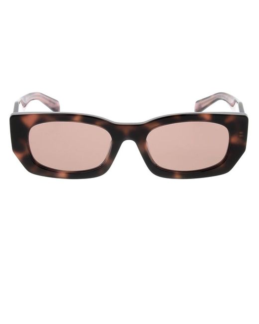 Prada Accessoires ,Bruin ,Stijlvolle Zonnebril Voor Modieuze Individuen in het Brown