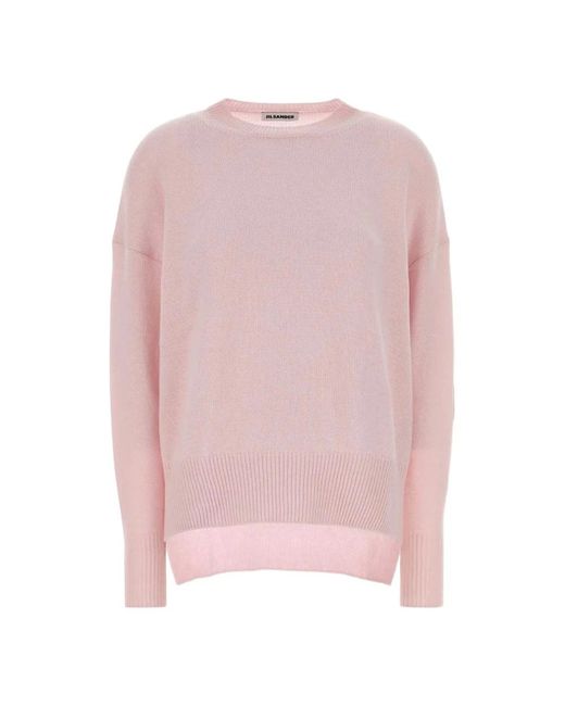 Jil Sander Pink Cashmere Knitwear