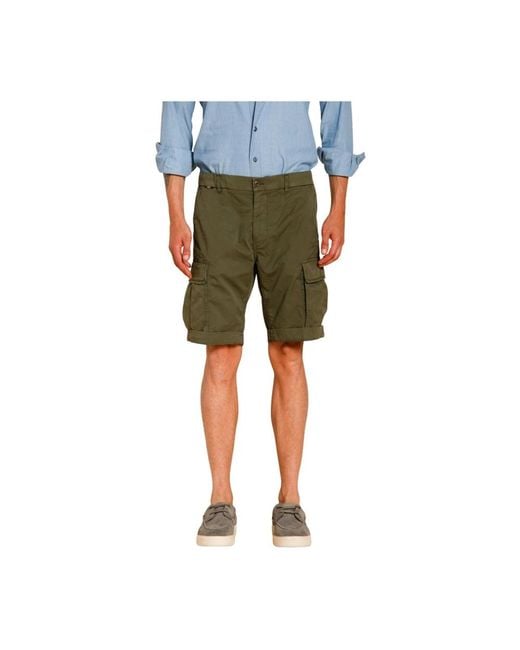 Mason's Green Casual Shorts for men