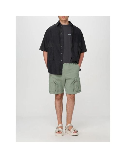 WOOD WOOD Black Short Sleeve Shirts for men