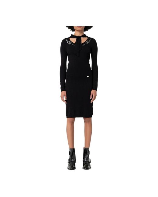 Fracomina Black Knitted Dresses