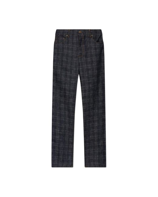 Burberry Gray Straight Fit Jeans for men
