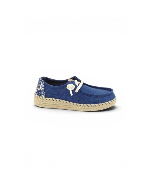 HeyDude Blue Laced Shoes