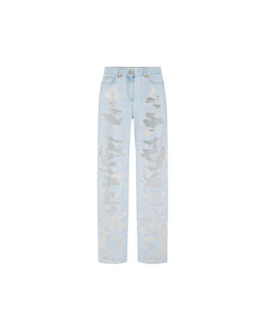 Elisabetta Franchi Blue Straight Jeans