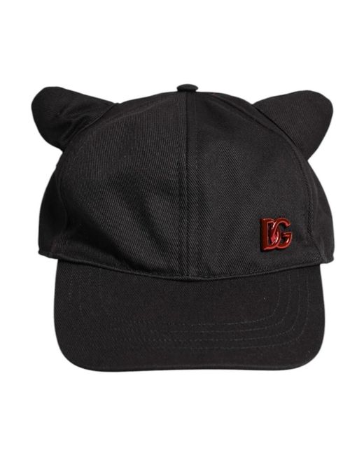 Dolce & Gabbana Black Hats & Caps for men
