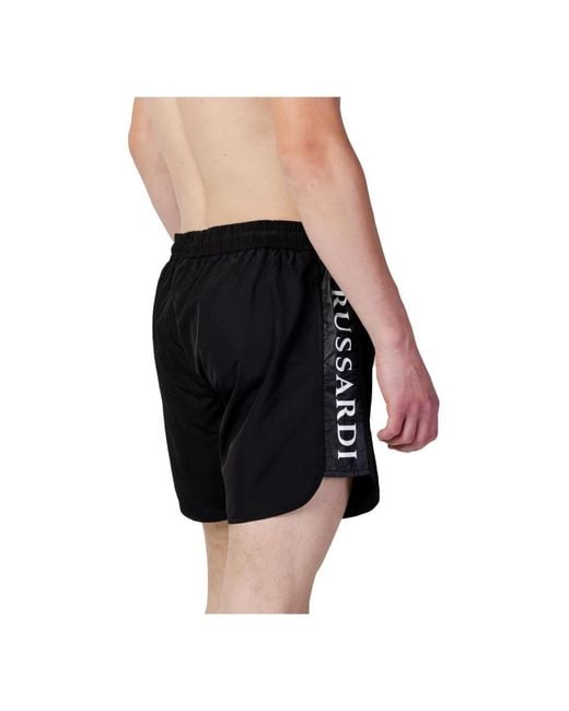 Trussardi Black Beachwear for men