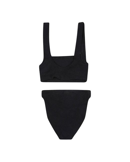 Hunza G Black Schwarze Bademode Für Frauen Ss25