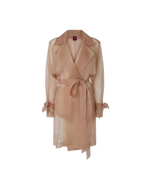 Pinko Brown Trench Coats