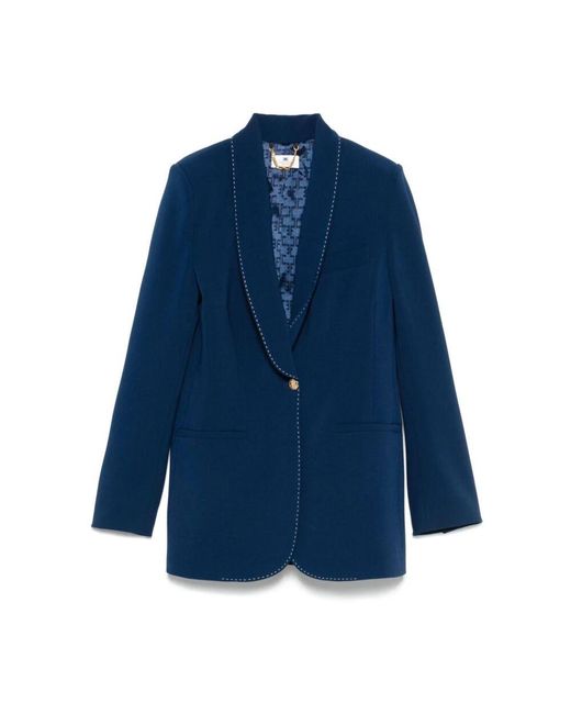 Elisabetta Franchi Blue Blazers