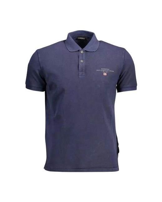 Napapijri Blue Polo Shirts for men