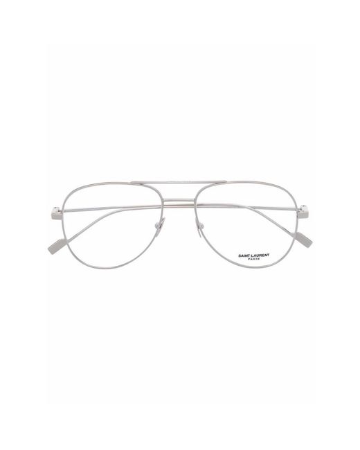 Saint Laurent Metallic Glasses for men