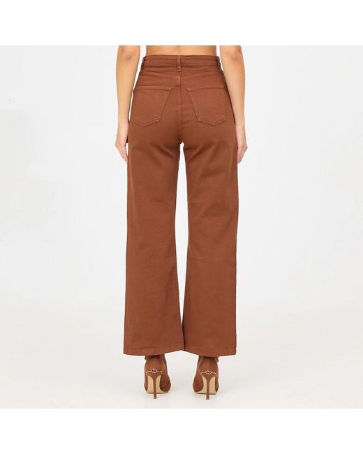 FEDERICA TOSI Brown Wide Trousers