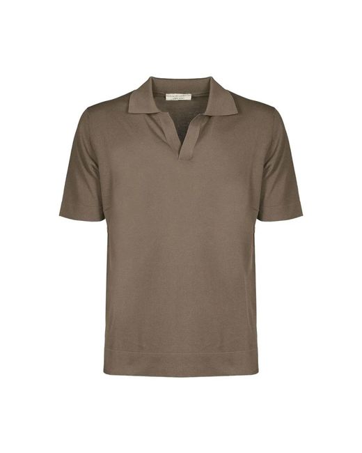 FILIPPO DE LAURENTIIS Brown Polo Shirts for men