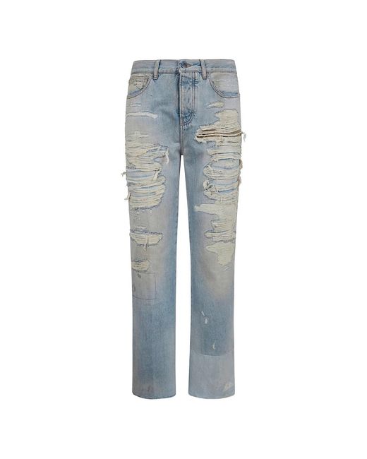 Amiri Blue Straight Jeans for men