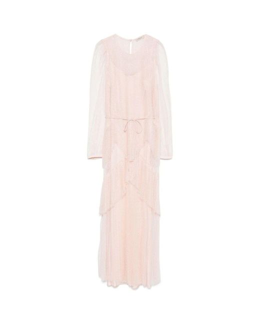Twinset Pink Schickes kleid set