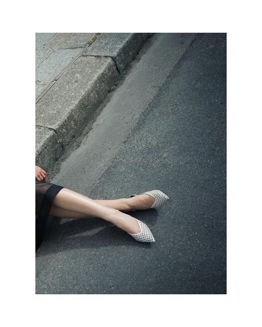 Parallèle Lucky Slingback in het White