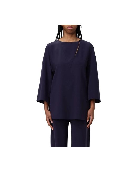 Emporio Armani Blue Blouses