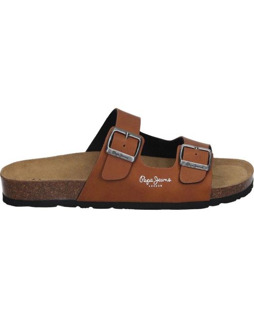 Pepe Jeans Brown Modische jugendliche sandalen
