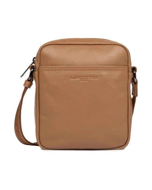 Lancaster Brown Cross Body Messenger for men