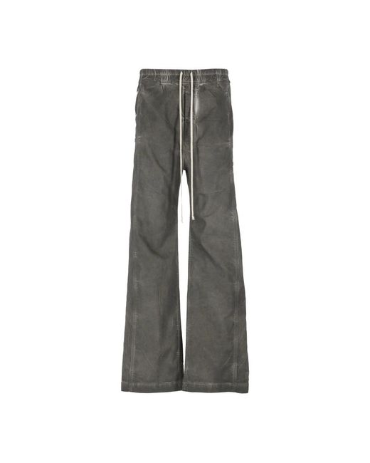 Rick Owens Gray Wide Jeans for men