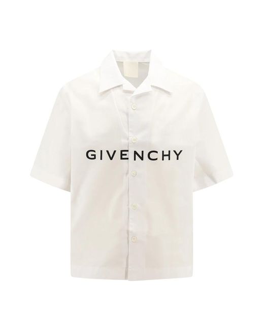 Givenchy White Short Sleeve Shirts for men