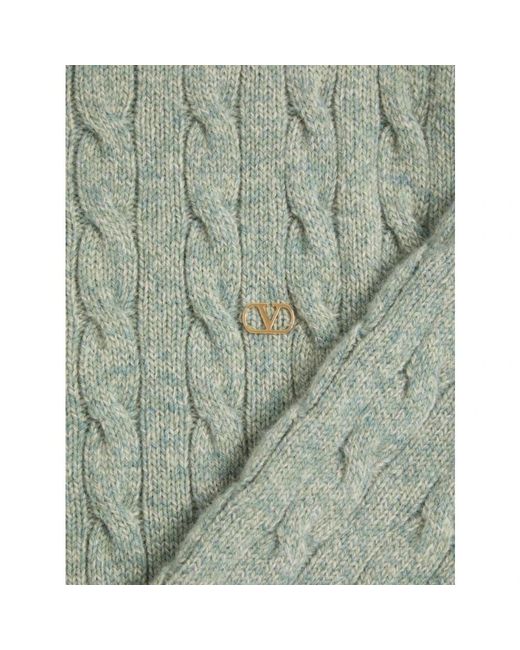Valentino Garavani Green Round-Neck Knitwear for men