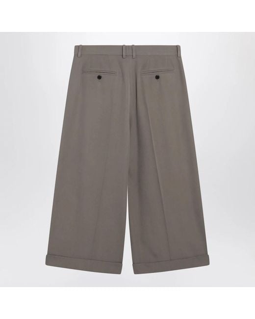 The Row Gray Wide Trousers