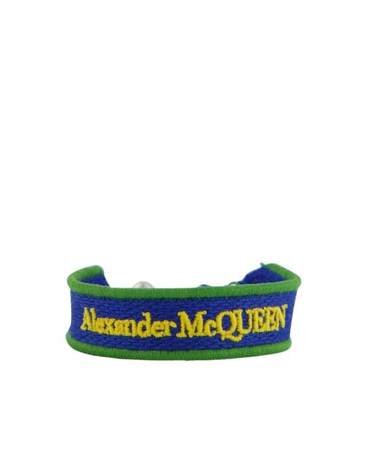 Alexander McQueen Blue Bracelets for men