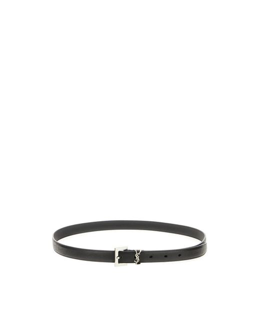 Saint Laurent White Belts for men