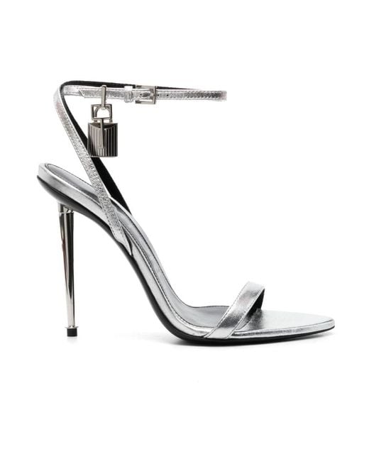 Tom Ford White High Heel Sandals