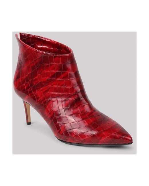 Anna F. Red Heeled Boots