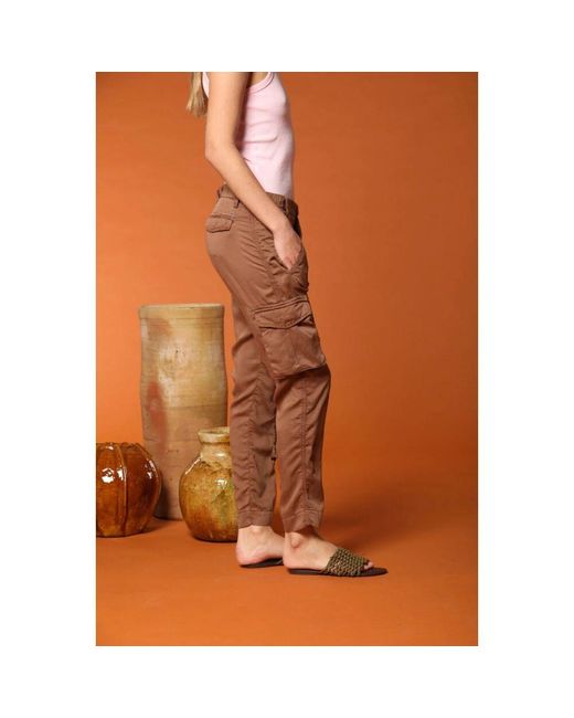 Slim-Fit Trousers Mason's en coloris Brown