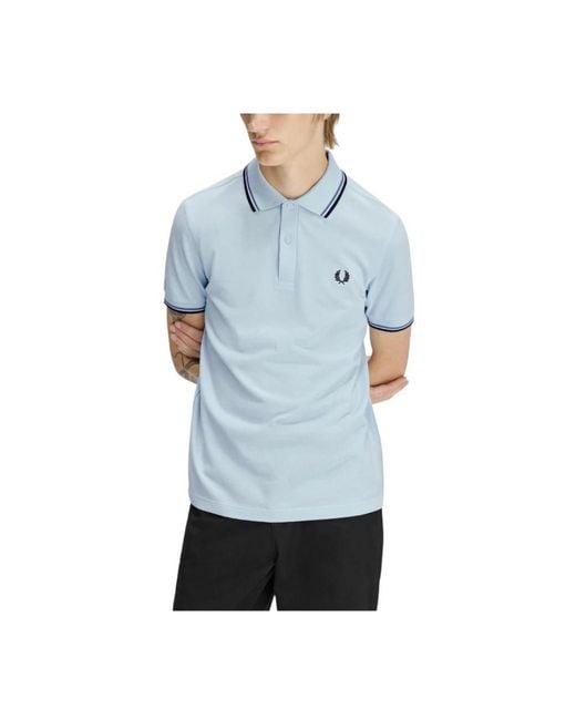 Fred Perry Blue Polo Shirts for men
