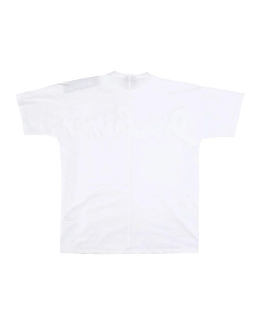 DISCLAIMER White Weißes logo tee streetwear