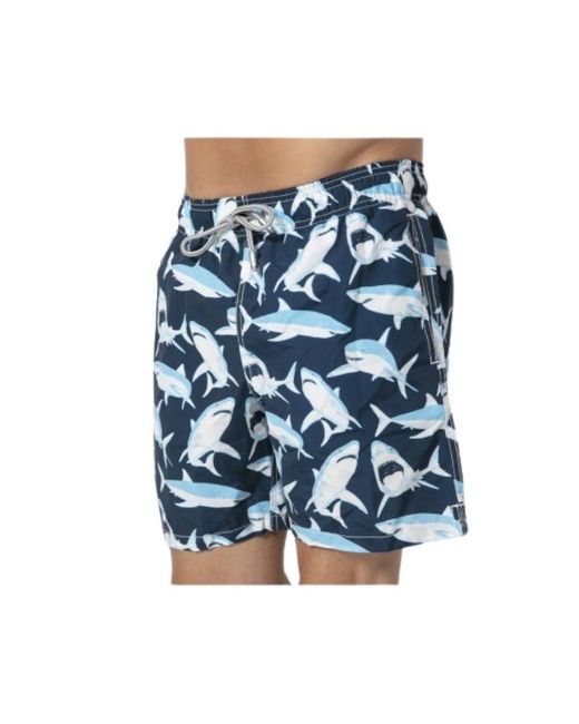 Mc2 Saint Barth Badmode ,Blauw ,Strandkleding in het Blue voor heren
