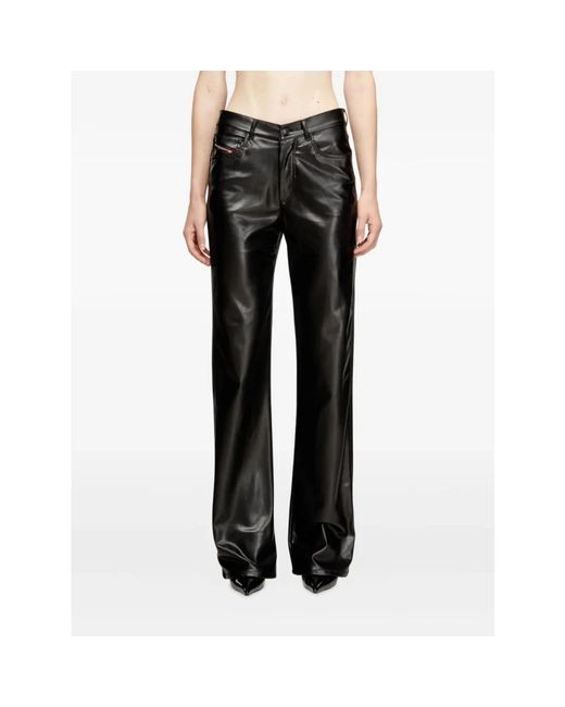 DIESEL Gray Straight Trousers