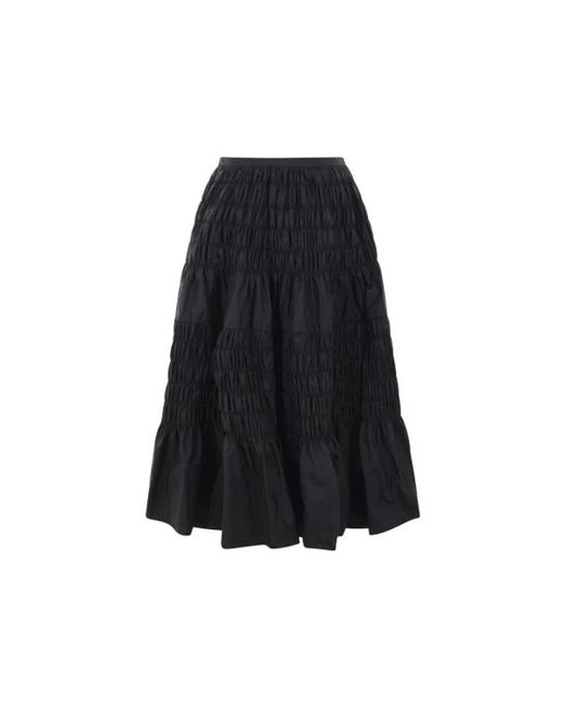 Molly Goddard Black Midi Skirts