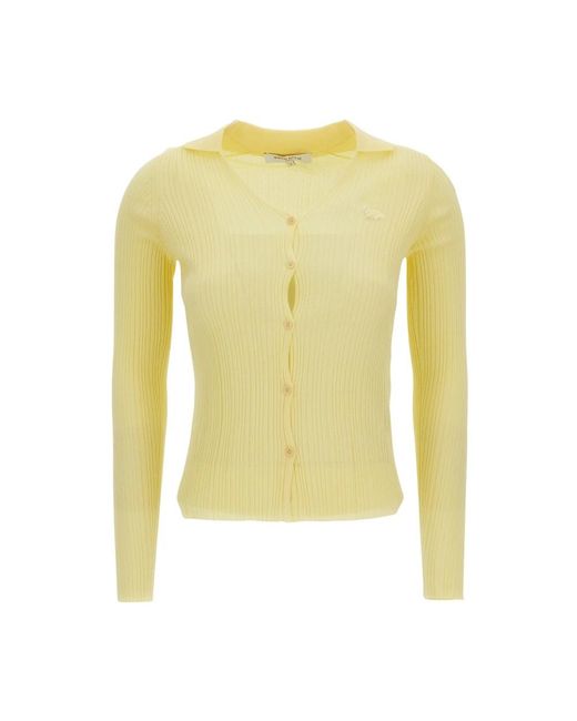 Cardigans di Maison Kitsuné in Yellow