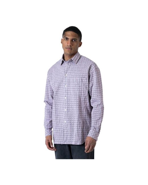 Samsøe & Samsøe Elegantes Hemd Mit Viskosemischung in Purple für Herren