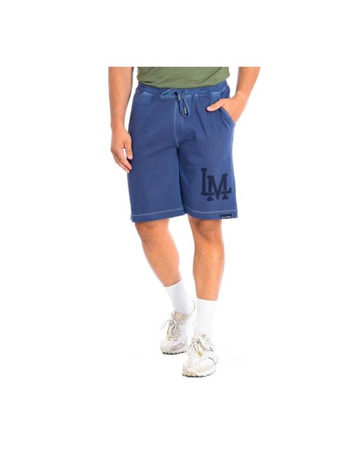 La Martina Blue Casual Shorts for men