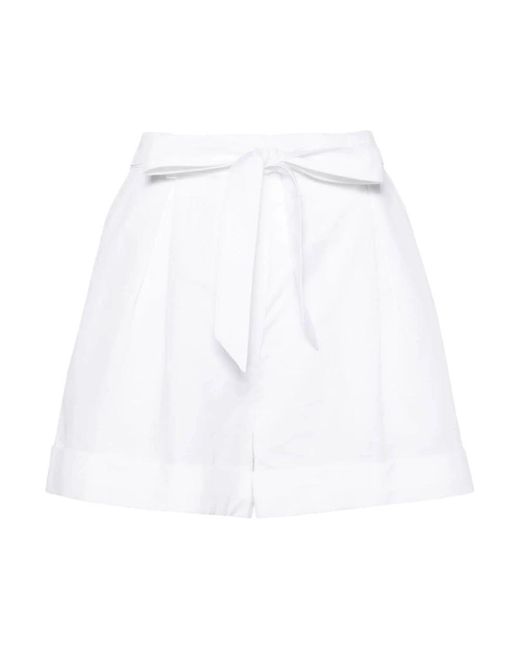 Pinko White Short Shorts