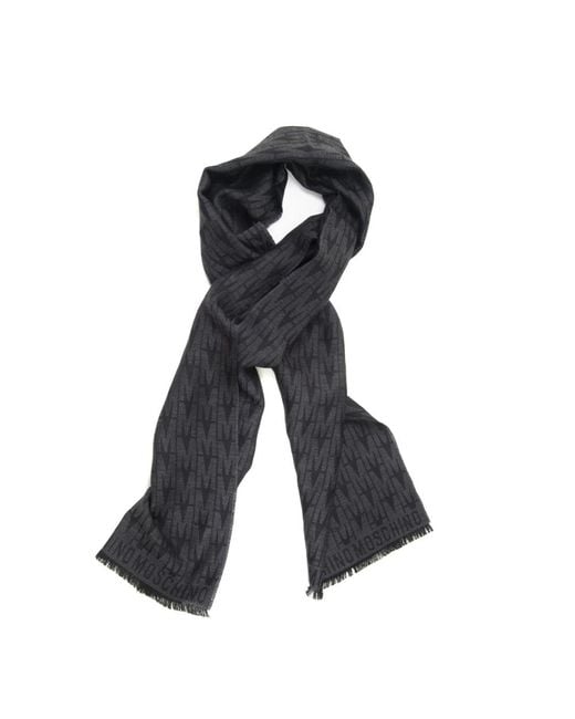 Winter Scarves di Moschino in Black da Uomo