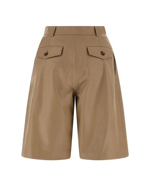 Yves Salomon Natural Bermudas