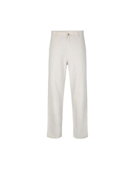 Trousers > straight trousers Samsøe & Samsøe pour homme en coloris White