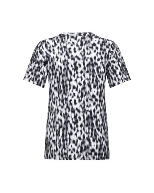 Silvian Heach Black T-Shirt Mit Tierdruck