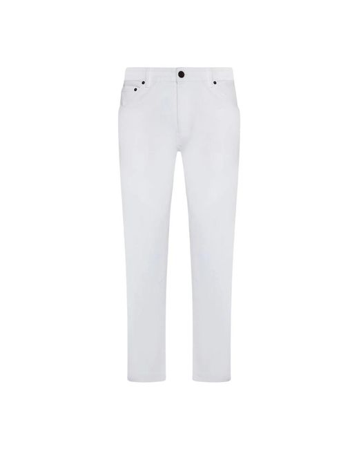 PT Torino White Slim-Fit Jeans for men